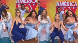 ¡Tremendo roche!: Janet Barboza dejó ver más de la cuenta mientras bailaba | VIDEO