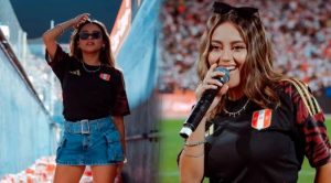 Amy Gutiérrez tras haber cantado en el partido de Perú y Nicaragua: “Otro sueño logrado”