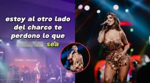 Daniela Darcourt pasa incómodo momento al ser confundida con Yahaira Plasencia durante concierto en Italia