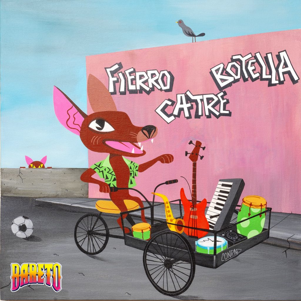 Fierro, catre, botella, Bareto