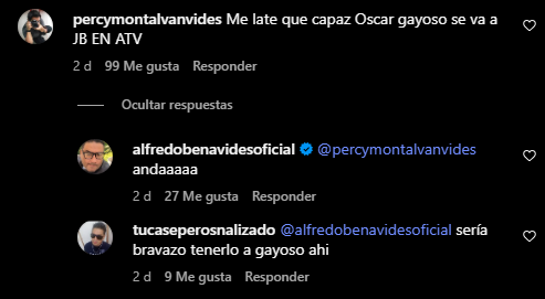 Alfredo Benavides no descarta fichaje de Óscar Gayoso en JB en ATV