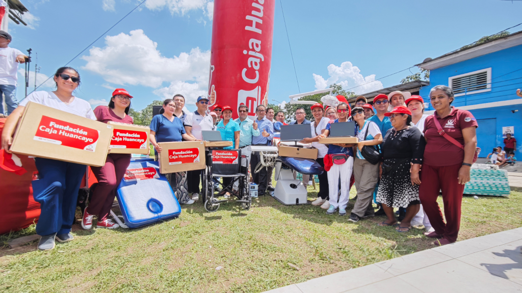 Caja Huancayo inaugura oficina de inclusión amazónica y realiza importante contribución social en beneficio de la salud y educación del distrito de Santa Rosa de Loreto