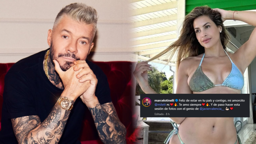 Marcelo Tinelli modifica romántica dedicatoria a Milett: ¿puro show?