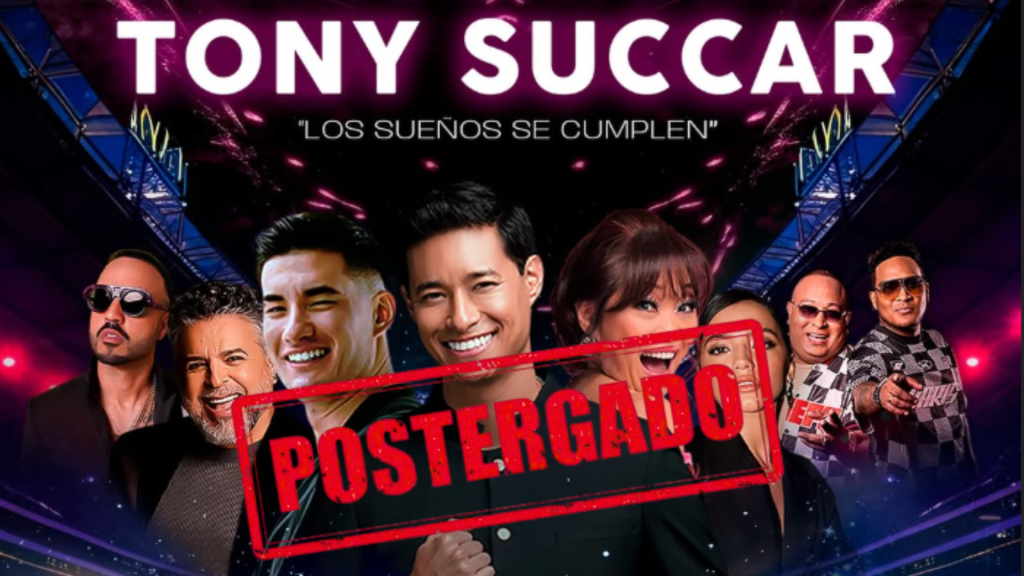 Tony Succar suspende su concierto en el Perú debido a la crisis de inseguridad que atraviesa el país
