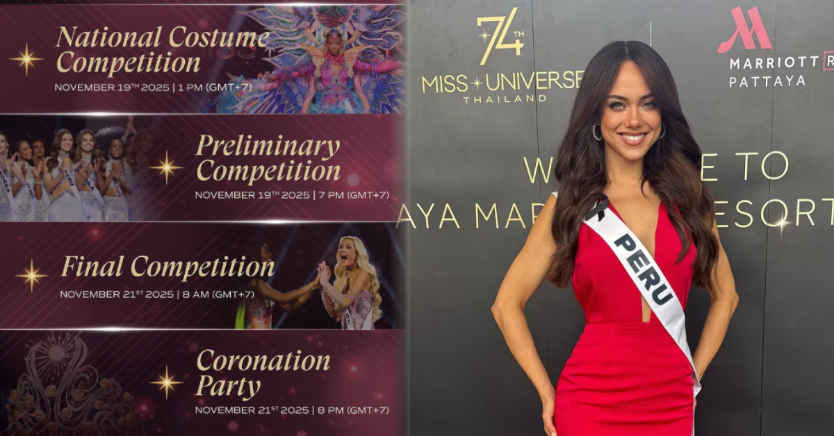 ¡Cuenta regresiva! Conoce AQUÍ el horario y dónde ver EN VIVO la preliminar del Miss Universo 2025