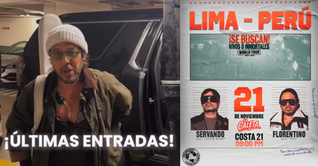¡Primero en llegar! Florentino llegó a Lima y se prepara para el show con Servando en Costa 21