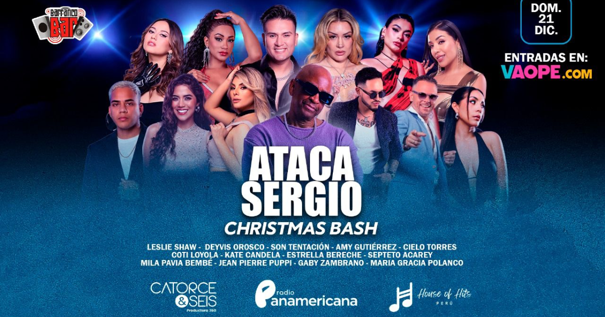 ¡Navidad a puro ritmo! Sergio George traerá a Lima el “Ataca Sergio! Christmas Bash” con estrellas de la salsa y la cumbia