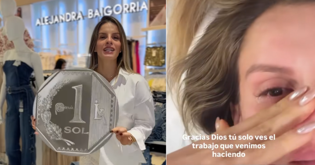 Alejandra Baigorria se emociona al batir récord de ventas en su negocio