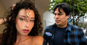 Novia de Curwen es ampayada con otro hombre y él niega infidelidad: “No es un beso, lo está saludando”